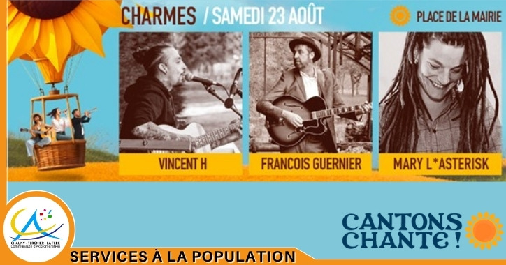 Cantons Chante à Charmes : rendez-vous le 23 août !
