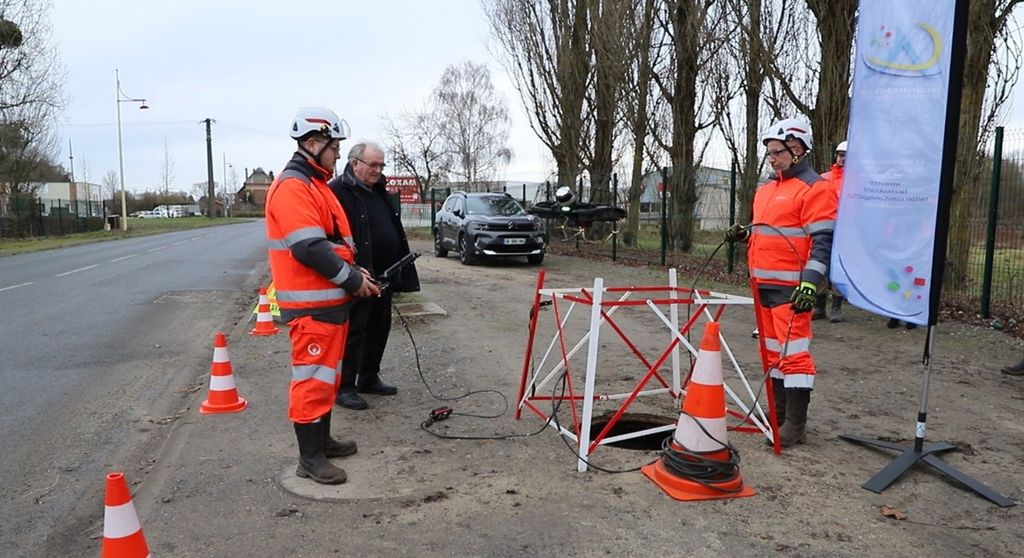 L’inspection des réseaux d’assainissement souterrains par drone 01 - Communauté d'agglomération Chauny Tergnier La Fère