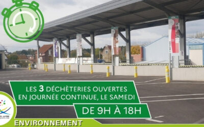 Les déchèteries de Beautor, Chauny et Tergnier ouvertes en continu tous les samedis