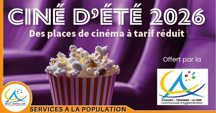 Ciné d’été 2026 : des places de cinéma à 1,50 € pour les jeunes du territoire
