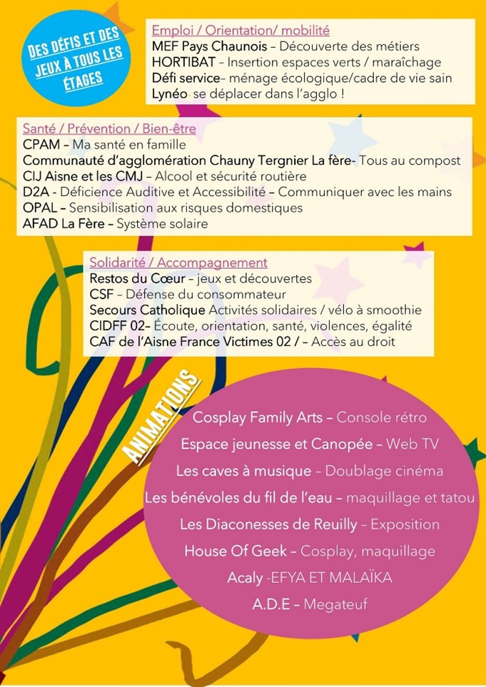 Festival des familles 2026 03 - Communauté d'agglomération Chauny Tergnier La Fère Festival des familles 2026 03 - Communauté d'agglomération Chauny Tergnier La Fère