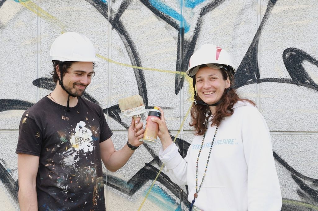 La station de pompage d’Abbécourt se transforme en œuvre d’art urbaine