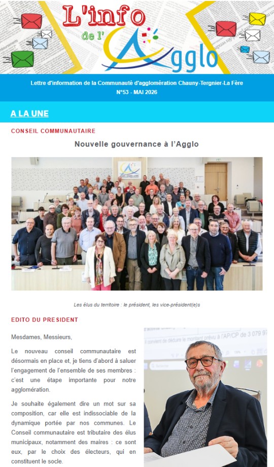 L’Info de l’Agglo n°53 – mai 2026 est en ligne – Communauté Agglomération CTLF