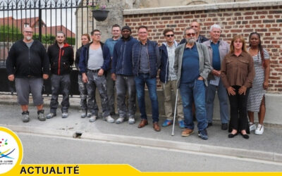 Le chantier d’insertion redonne vie au mur du cimetière de Marest-Dampcourt