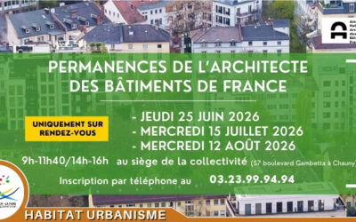 Permanences de l’Architecte des Bâtiments de France à la Communauté d’agglomération Chauny-Tergnier-La Fère