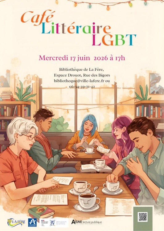 Un café littéraire pour partager ses lectures LGBTQ+- Communauté d'agglomération Chauny Tergnier La Fère Un café littéraire pour partager ses lectures LGBTQ+- Communauté d'agglomération Chauny Tergnier La Fère