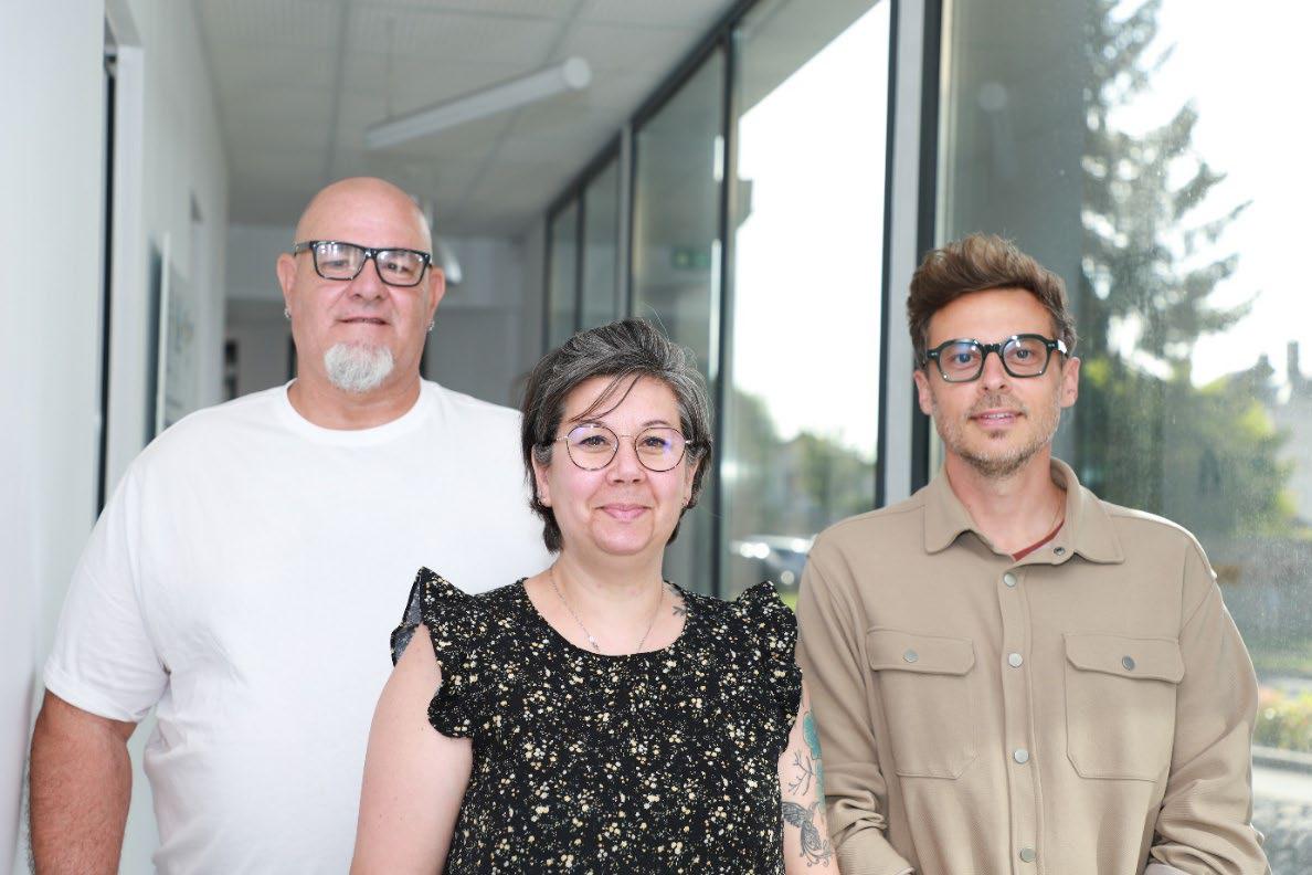 De gauche à droite Victor Depasse, Emilie Delet et Vincent Fernandez - Chantier D'Insertion -Communauté d'agglomération Chauny Tergnier La Fère