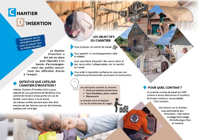 Dépliant Chantier D'Insertion -01-Communauté d'agglomération Chauny Tergnier La Fère