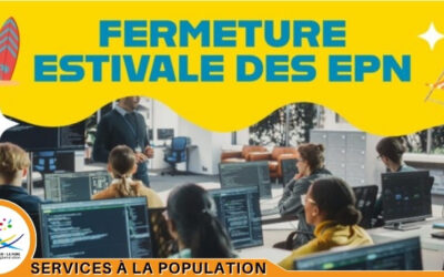 Fermetures estivales des Espaces Publics Numériques (EPN) et des Espaces France Services (EFS)
