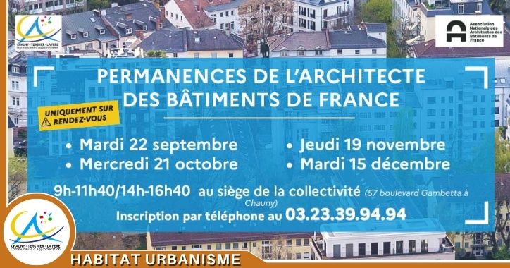 Les permanences de l’Architecte des Bâtiments de France reviennent à l’automne