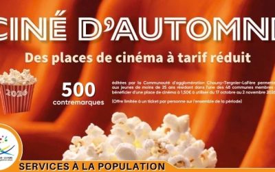 Ciné d’automne 2026 : des places de cinéma à tarif réduit pour les jeunes
